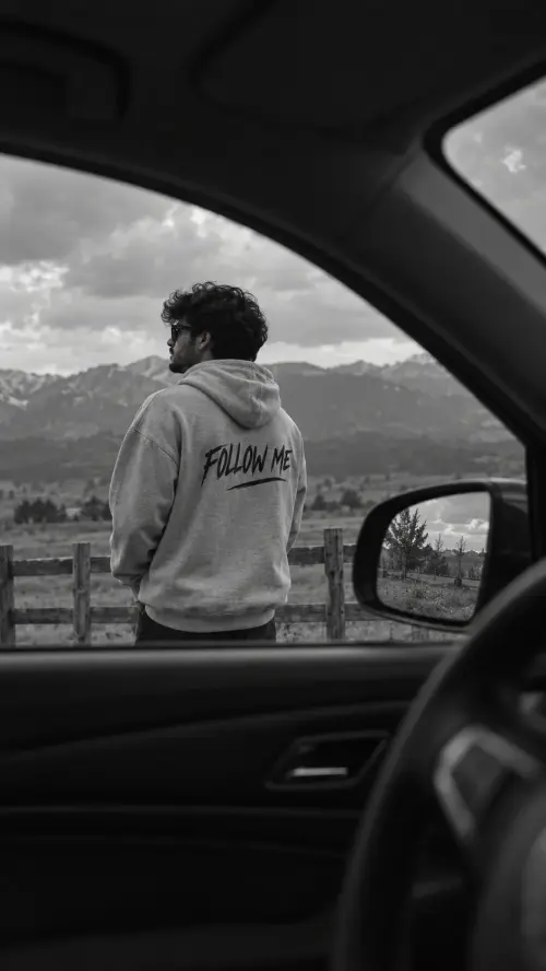 Between Roads & Memories 🖤 — AI Photo Editing Prompt on Faymas