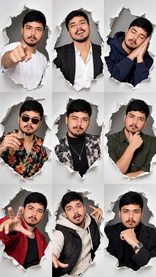 Dynamic Personality Collage – AI Prompt — AI Photo Editing Prompt on Faymas