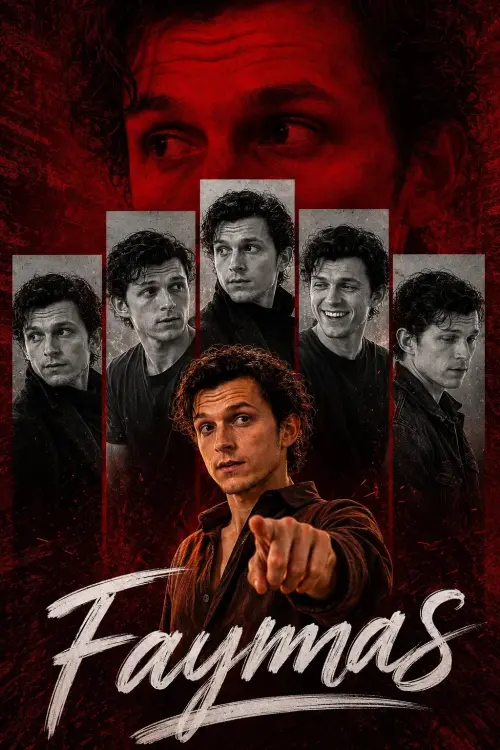 Cinematic Red Tribute Poster AI Prompt | Bold Editorial Collage Fan Art Design — AI Photo Editing Prompt on Faymas