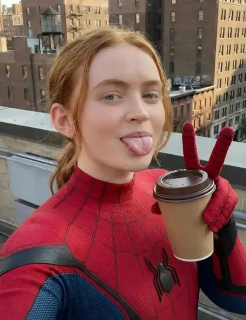 Spider-Man Rooftop Selfie — Playful City Moment — AI Photo Editing Prompt on Faymas