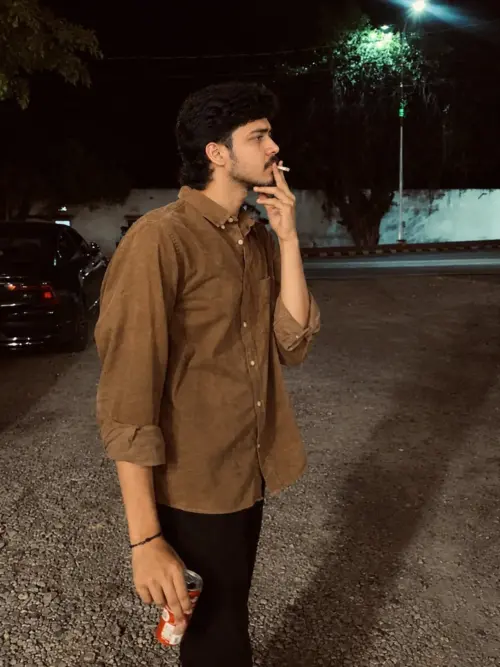 Moody Night Street Portrait — AI Photo Editing Prompt on Faymas
