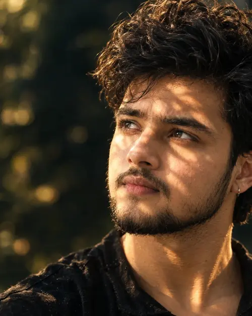 ultra-realistic 8K cinematic portrait of the young man — AI Photo Editing Prompt on Faymas