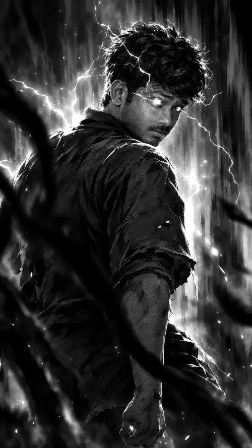 DARK MONOCHROME WARRIOR — REAL FACE IDENTITY LOCK — AI Photo Editing Prompt on Faymas