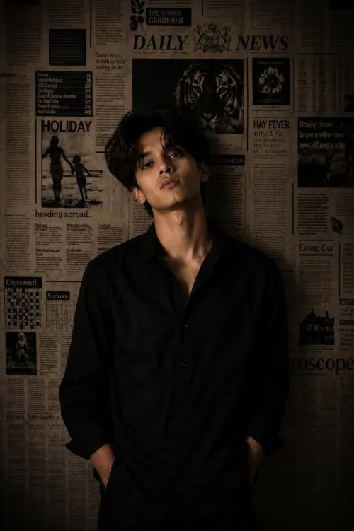 Noir Chronicle — Dark Editorial Portrait. — AI Photo Editing Prompt on Faymas