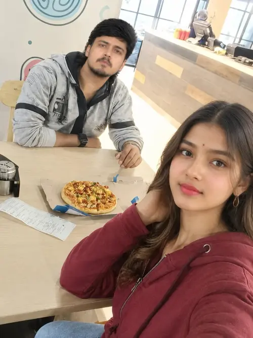 Romantic Café Couple Selfie – Face Swap Portrait — AI Photo Editing Prompt on Faymas