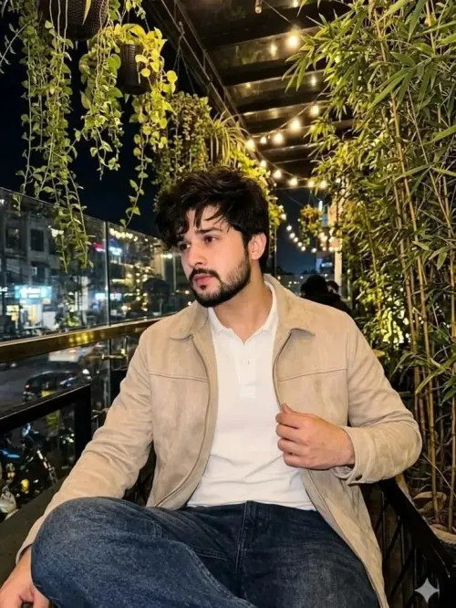 man sitting on a balcony — AI Photo Editing Prompt on Faymas