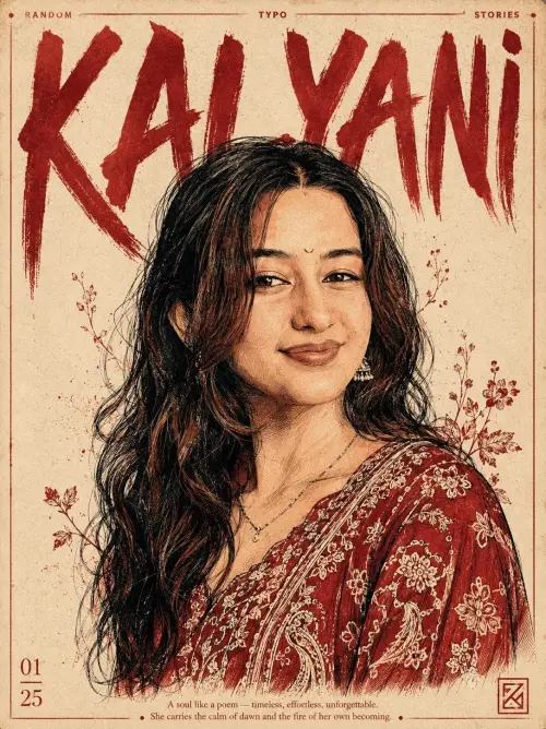 Kalyani: Vintage Crimson Editorial Portrait — AI Photo Editing Prompt on Faymas