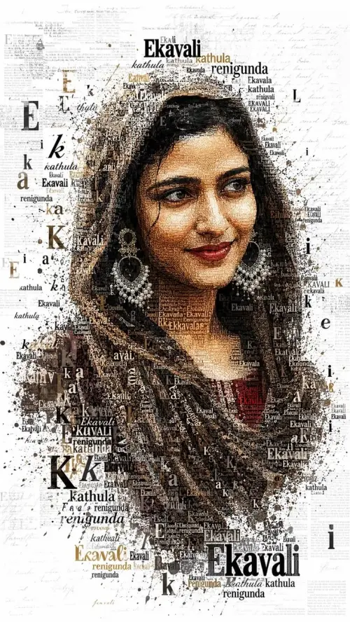 Eternal Words – Typography Portrait Art — AI Photo Editing Prompt on Faymas