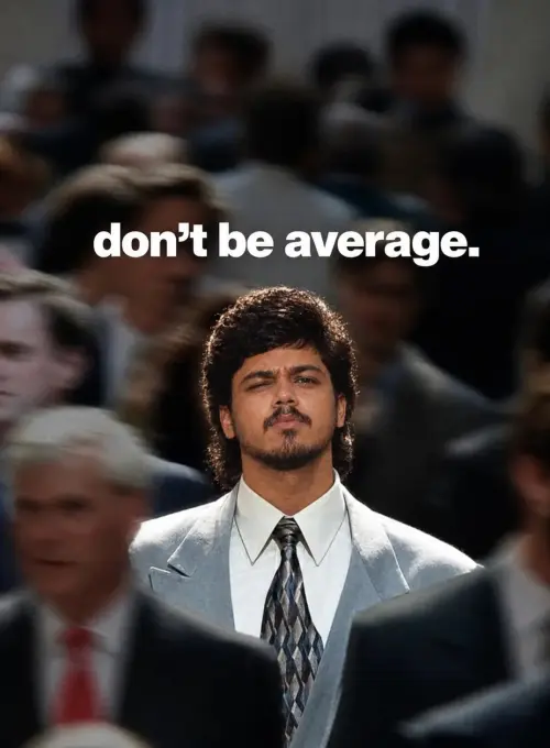 Don’t Be Average – Cinematic Confidence — AI Photo Editing Prompt on Faymas