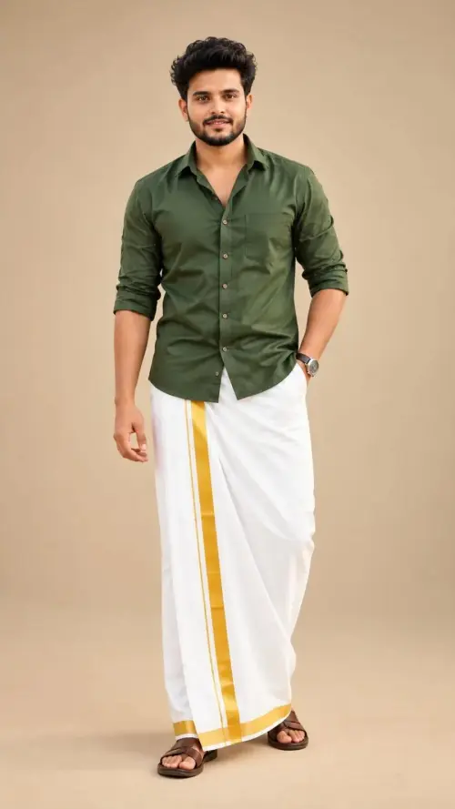 Confident Front-Facing Standing Pose with One Hand in Pocket for Men — AI Photo Editing Prompt on Faymas