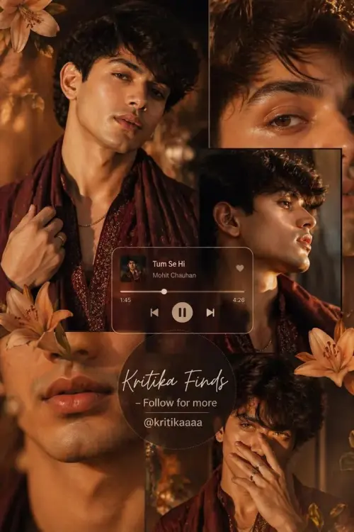 Mohit Chauhan | Tum Se Hi – Warm Aesthetic Cinematic Photo Collage ✨ — AI Photo Editing Prompt on Faymas