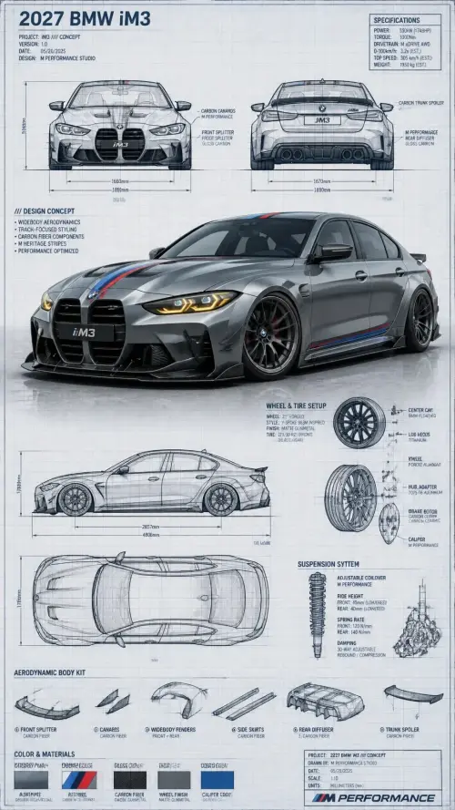 Technical Blueprint Sketch and Realistic 3D–render Fusion of a Custom Modified Car Generate an infographic prompt featur — AI Photo Editing Prompt on Faymas