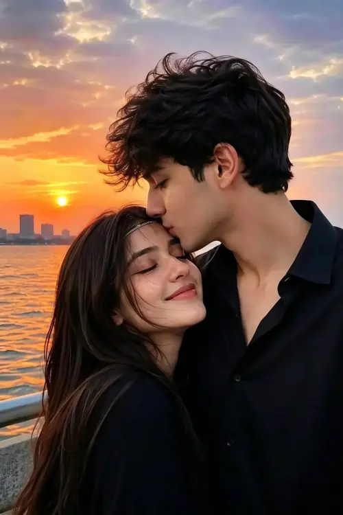 Golden Hour Romantic Sunset — AI Photo Editing Prompt on Faymas