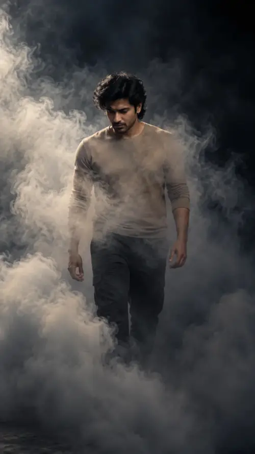 "Exact Cinematic Smoke Portrait Recreation", — AI Photo Editing Prompt on Faymas