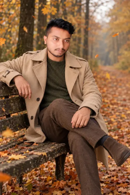 🍂 Autumn Vibes | শরতের সোনালি পাতায় রাজকীয় লুক 🧥✨ — AI Photo Editing Prompt on Faymas