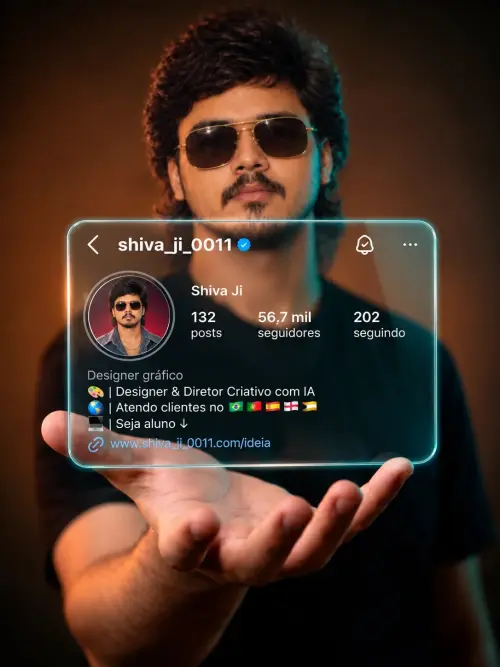 Futuristic Social Media Profile — Shiva Ji — AI Photo Editing Prompt on Faymas