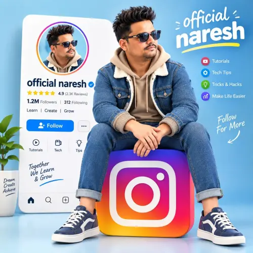 “3D Instagram Tutorial Creator – official naresh” — AI Photo Editing Prompt on Faymas