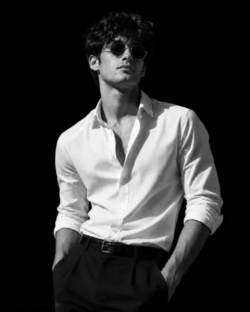 Vintage Man in White Shirt & Sunglasses. — AI Photo Editing Prompt on Faymas