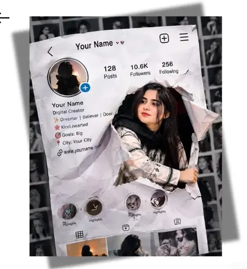 Breaking Through the Social Media Screen — AI Photo Editing Prompt on Faymas