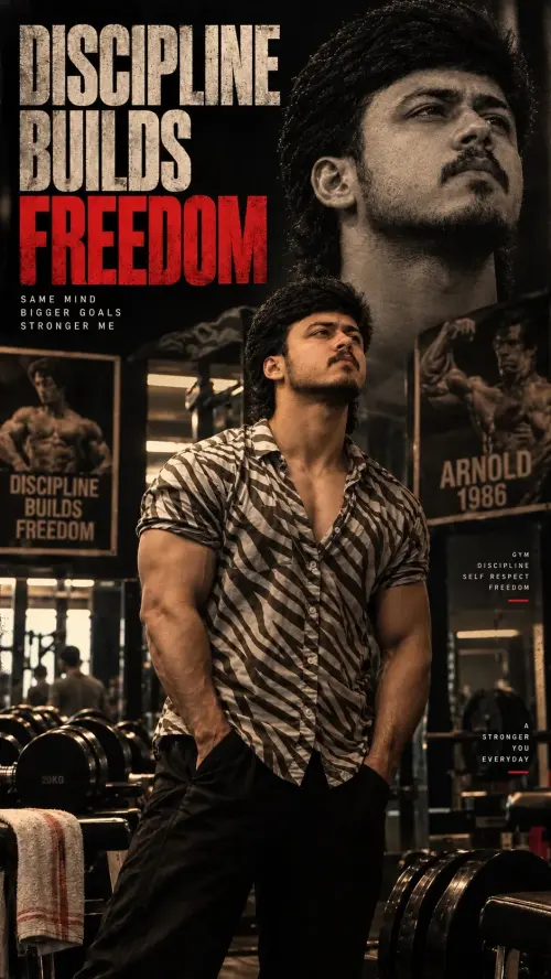 Discipline Builds Freedom — Stronger Every Day — AI Photo Editing Prompt on Faymas
