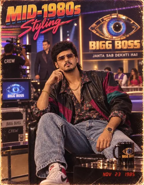 Mid-1980s Bigg Boss Retro Style — AI Photo Editing Prompt on Faymas
