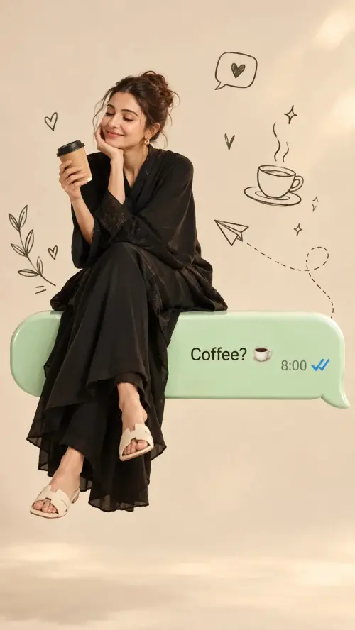 Coffee at 8:00 ☕ — AI Photo Editing Prompt on Faymas