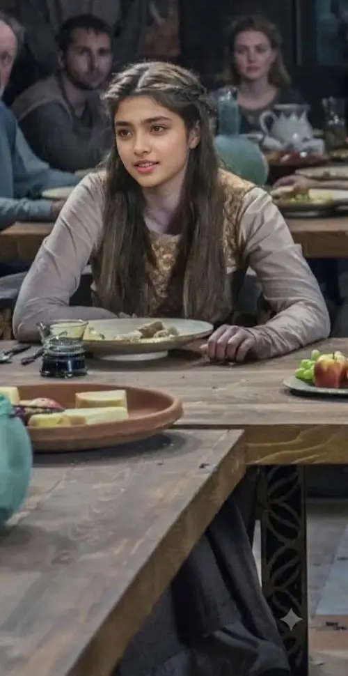 A Maiden at the Baron's Feast — AI Photo Editing Prompt on Faymas