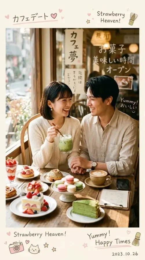 Ultra-Realistic Cozy Japanese-Korean Café Photography Featuring a Cute Young Generate a typography prompt featuring ultr — AI Photo Editing Prompt on Faymas