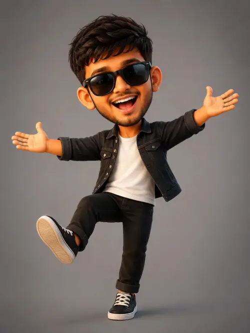 Cute 3D Cartoon Caricature Prompt — Same Expression — AI Photo Editing Prompt on Faymas