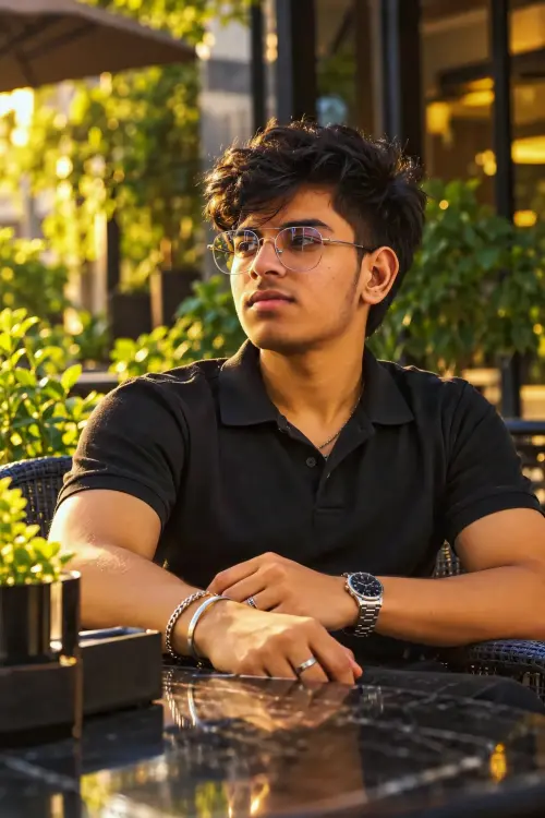 OBJECTIVE: Ultra-Realistic Cinematic Café Portrait — Preserve My Exact Face and Identity — AI Photo Editing Prompt on Faymas