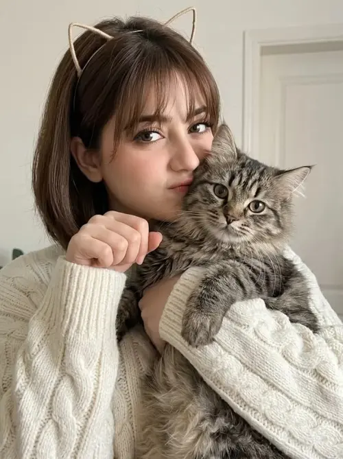 Cozy Cat Lover — AI Photo Editing Prompt on Faymas
